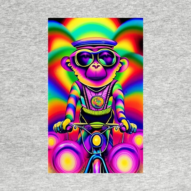 Monkey Riding Bike by ShopSunday